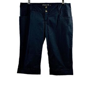 Guess Navy Striped Capri Pants Size 29